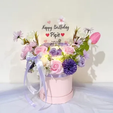 Bloom Box Akrilik Ucapan Ulang Tahun Deiyai